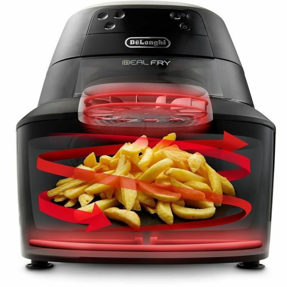 Аэрофритюрница DeLonghi 1400 W 1,25 kg Чёрный-4