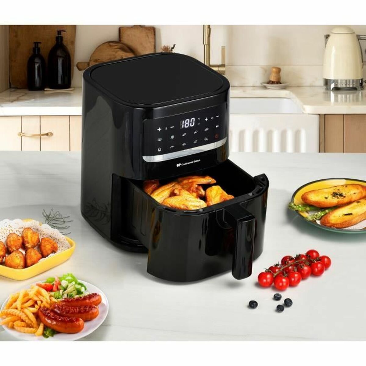 Аэрофритюрница Continental Edison Чёрный 1400 W 4,5 L-4
