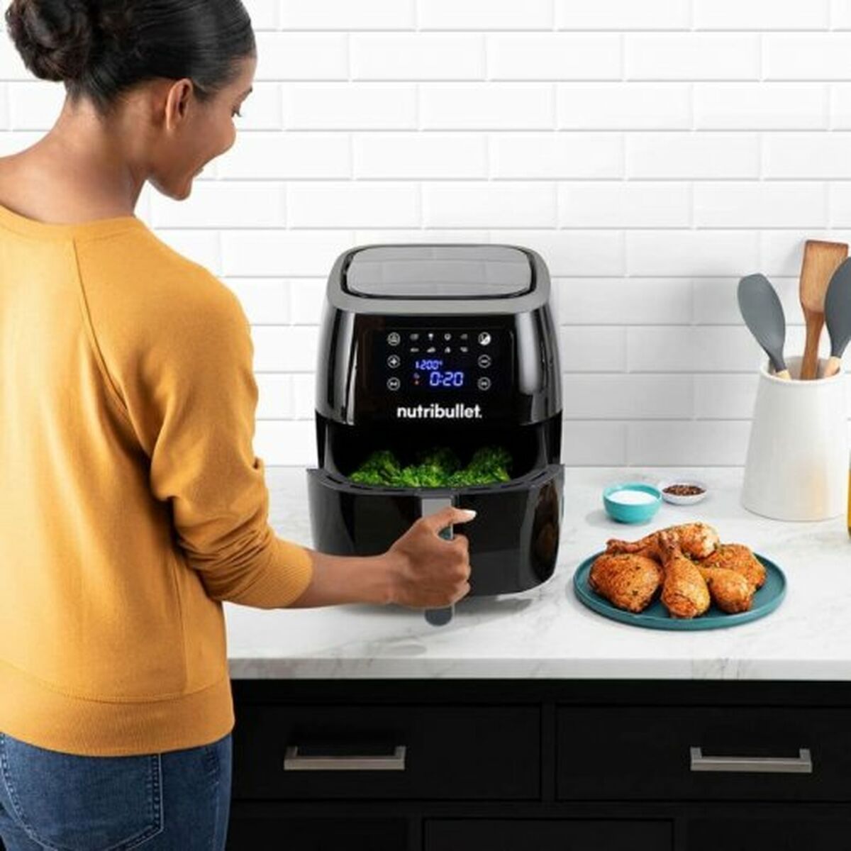 Аэрофритюрница Nutribullet Чёрный 1800 W 7 L-4