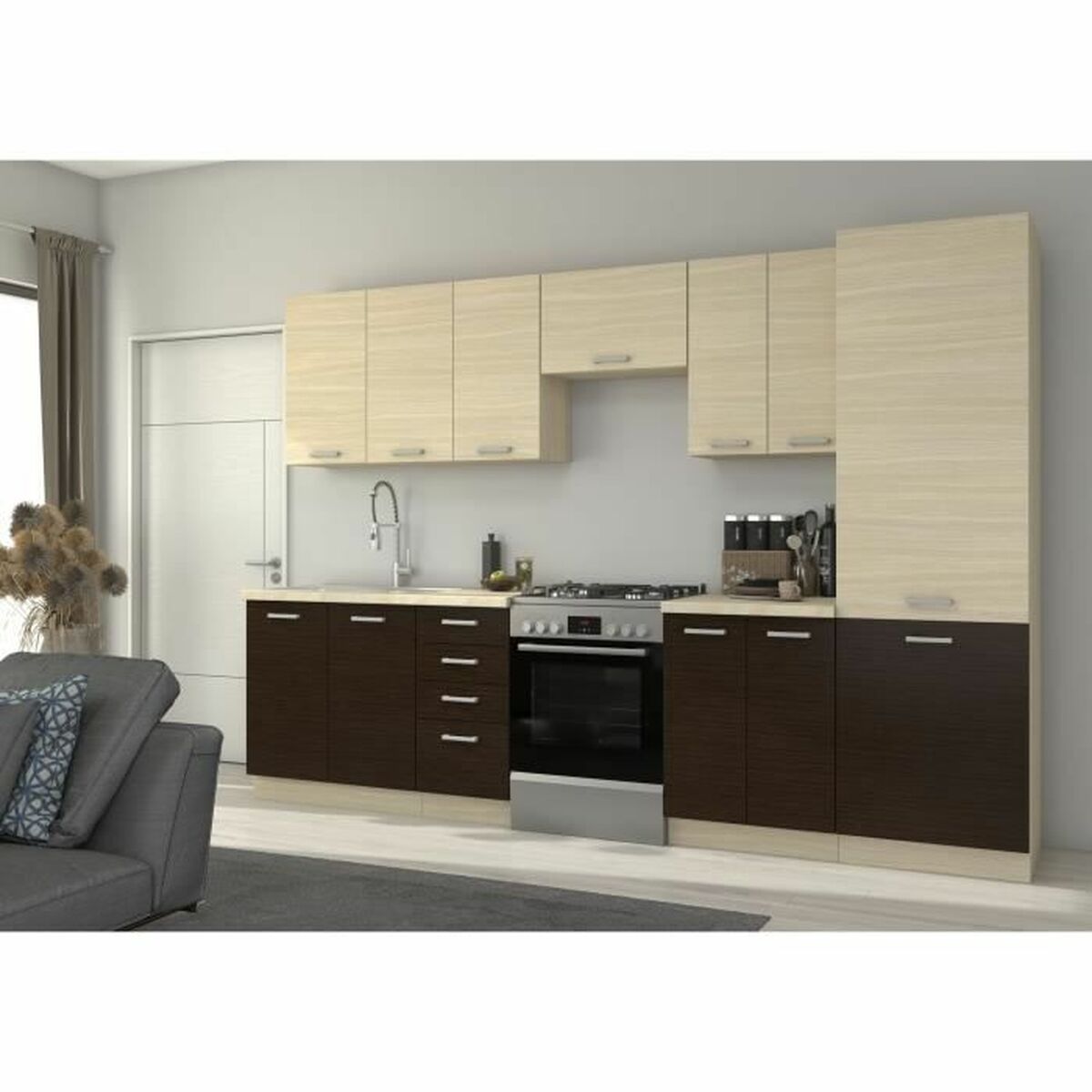 Zusatzmöbel Braun 58 x 58 x 72 cm-2