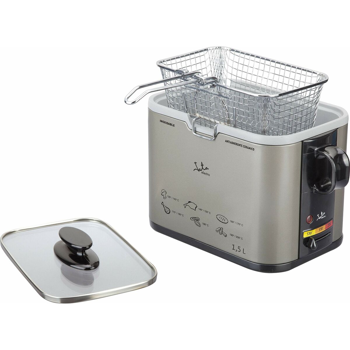 Фритюрница JATA FR326E 1000W 1 L (28 x 15 x 18 cm)-2