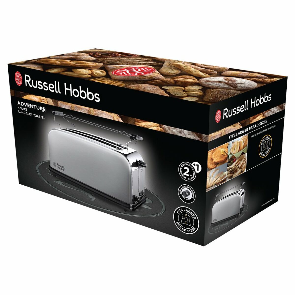 Тостер Russell Hobbs 23610-56 Нержавеющая сталь 1600 W-2