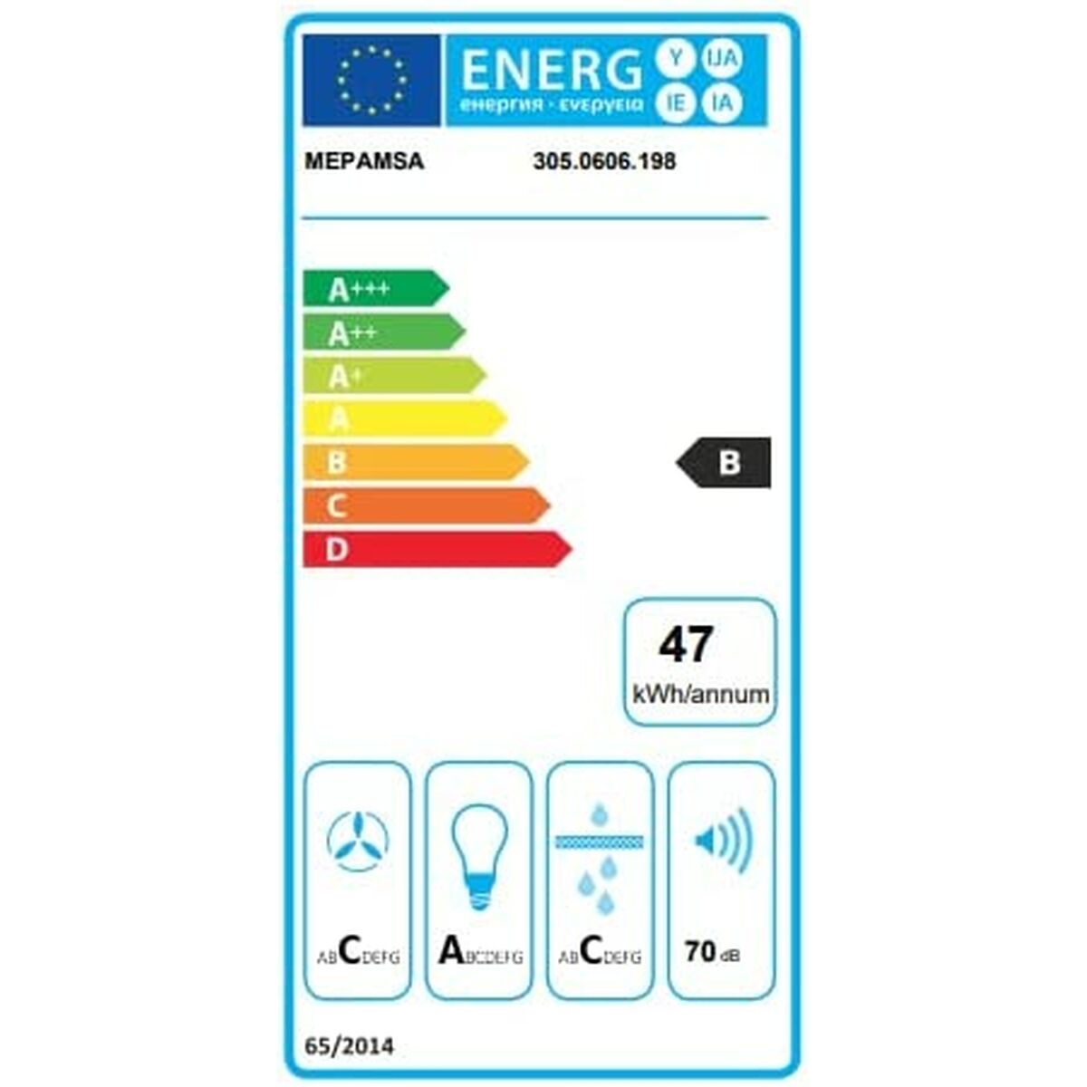 Tradicional exaustão Mepamsa SMART PLUS neo 52 cm Aço-3