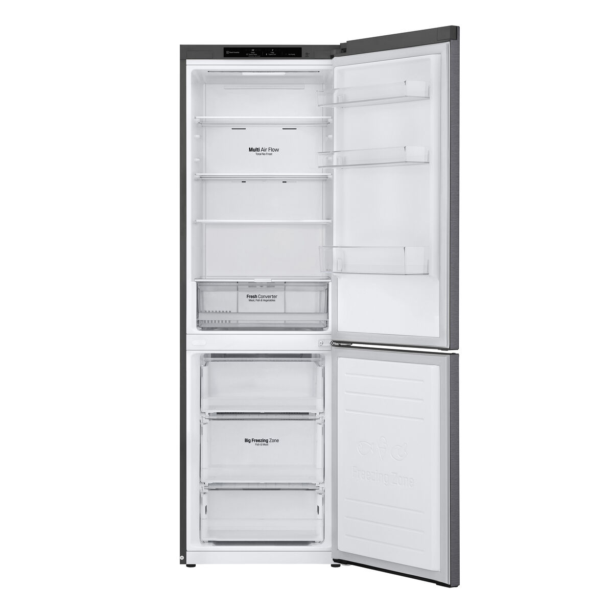 Комбинированный холодильник LG GBP61DSPGN  186 186 x 59.5 cm Графитовый-5