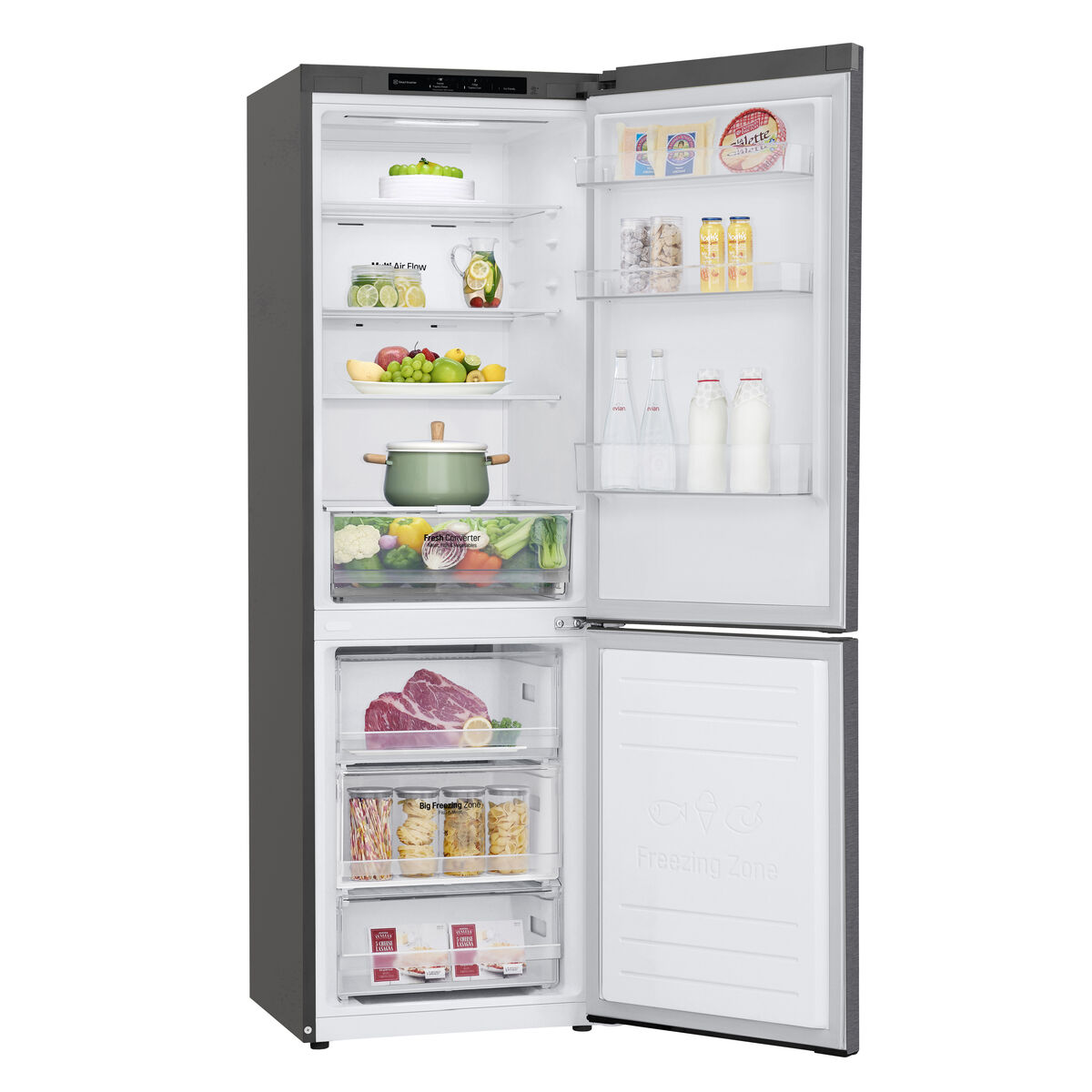 Комбинированный холодильник LG GBP61DSPGN  186 186 x 59.5 cm Графитовый-6