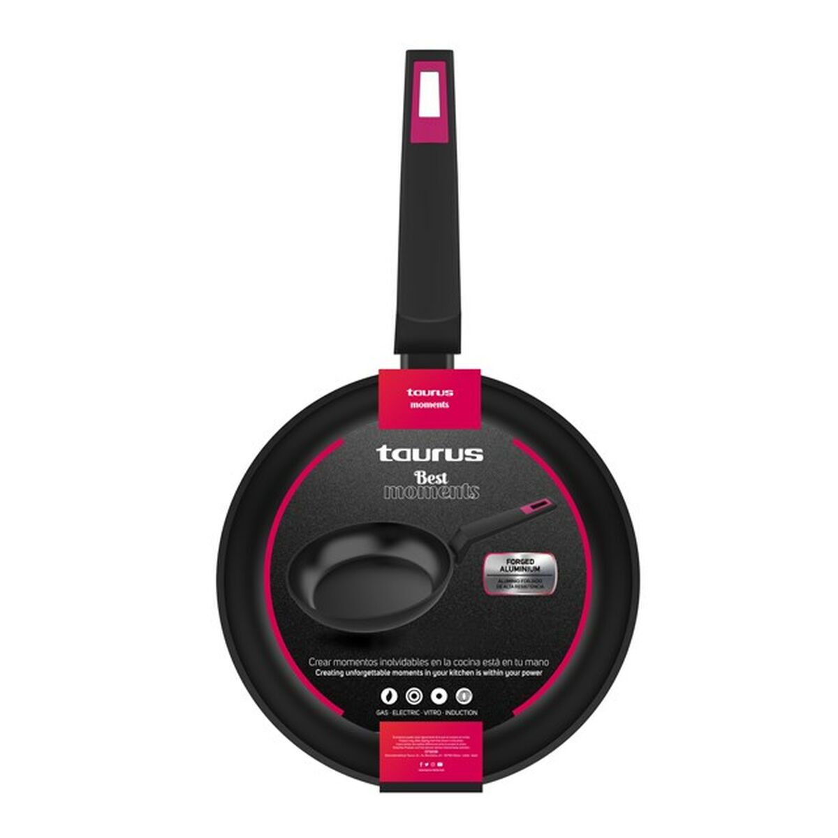 Pan Taurus KPA4024 Black Aluminum Forged Aluminum (Ø 24 cm)-4