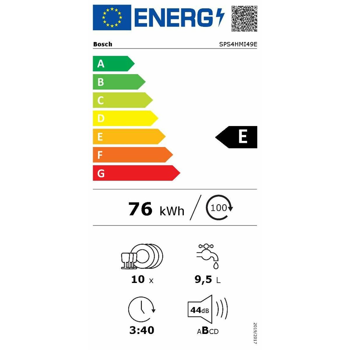 Посудомоечная машина BOSCH SPS4HMI49E-6