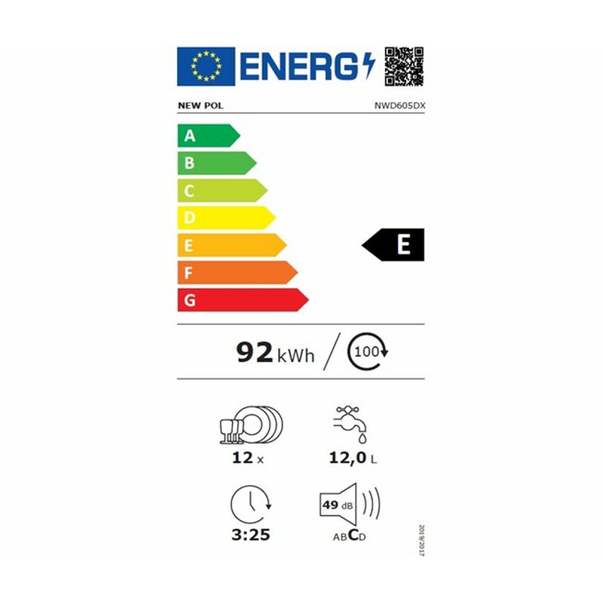 Bulaşık makinesi NEWPOL NWD605DX 60 cm-3