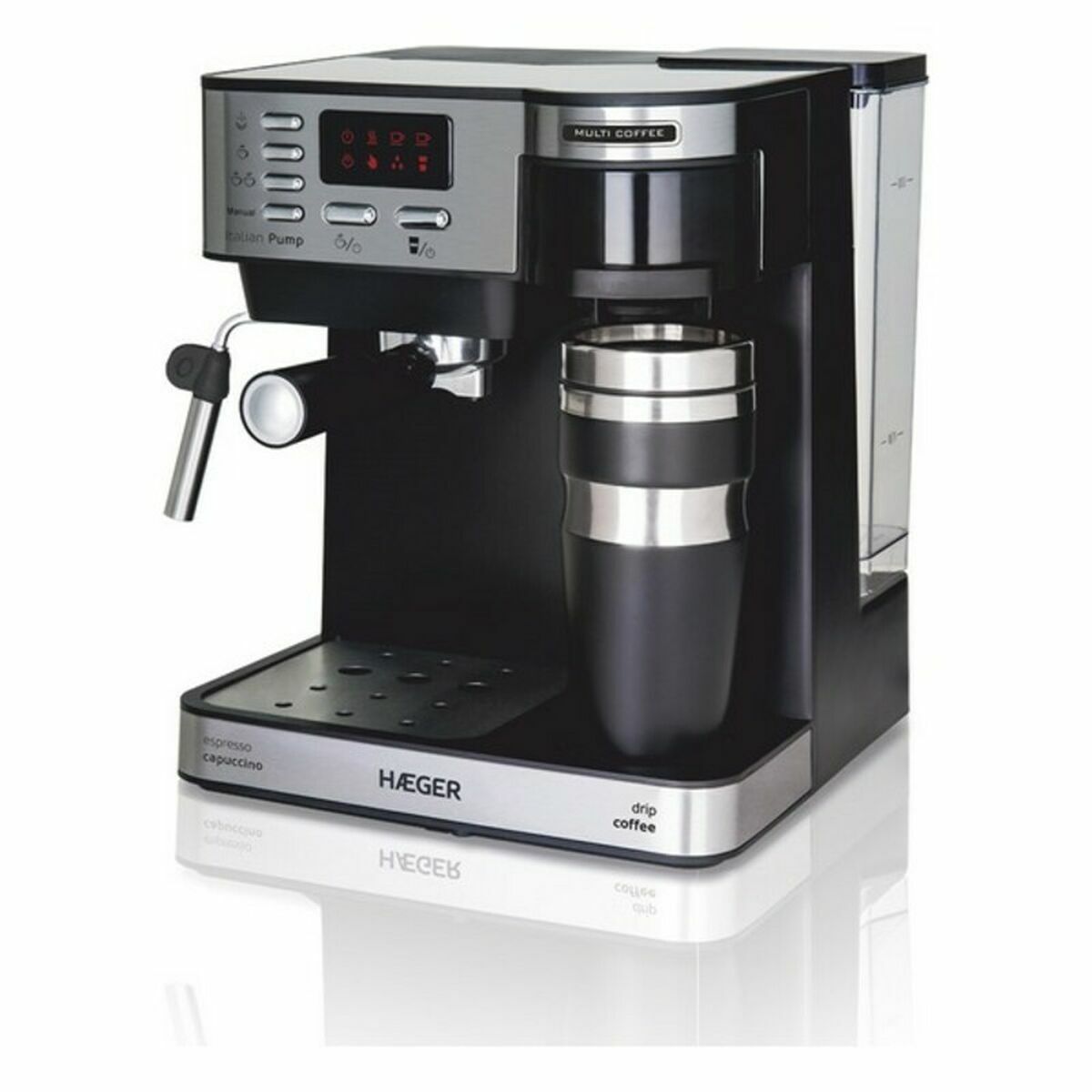 Экспресс-кофеварка с ручкой Haeger CM-145.008A Разноцветный 1,2 L-3