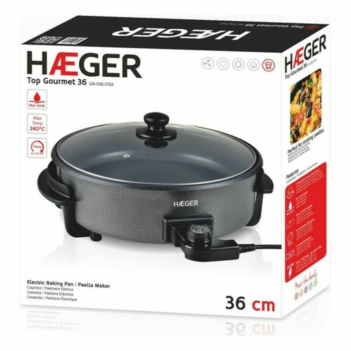 Многоцелевая электросковорода Haeger GR-036.012A 1500 W-2