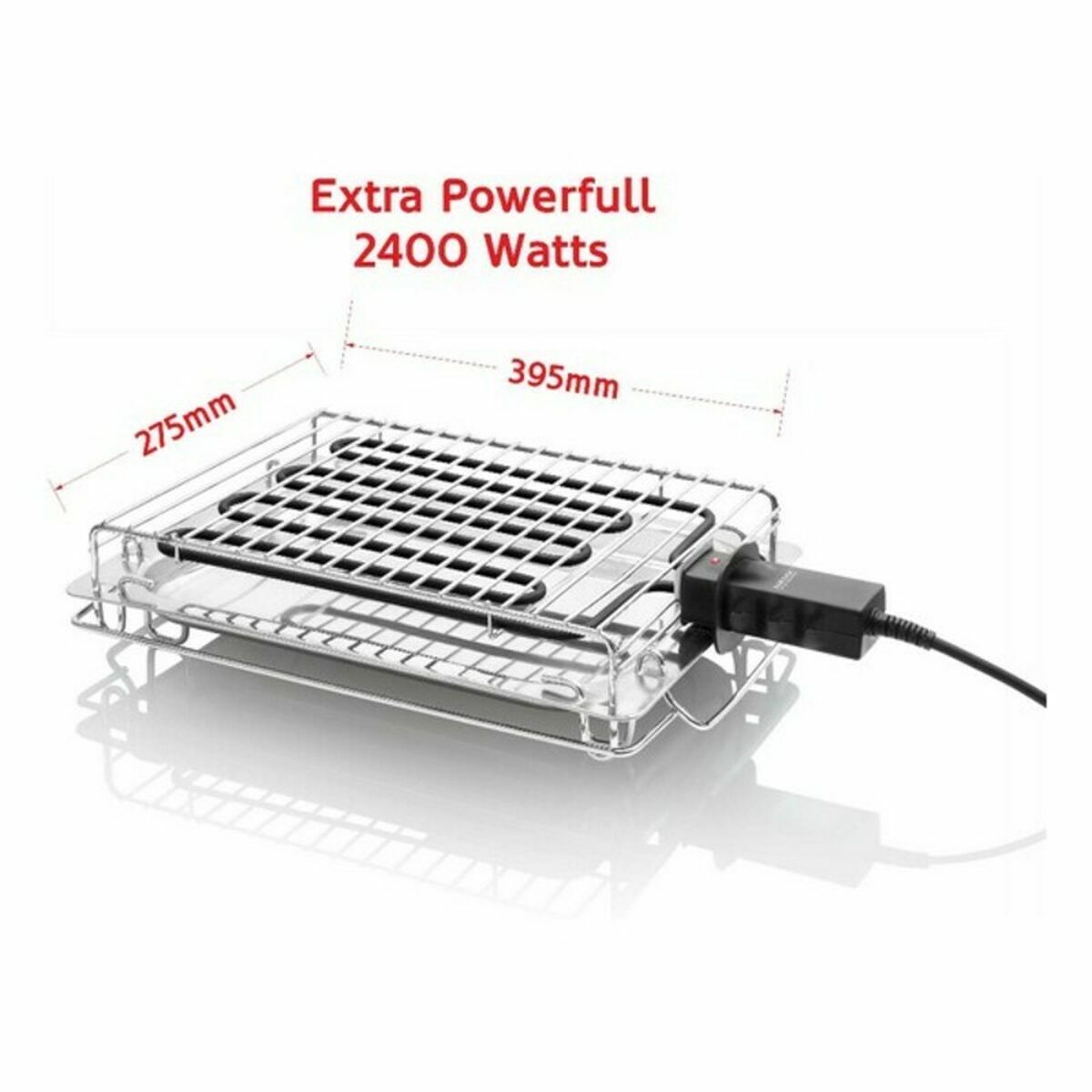 Grill Haeger GR-240.013A 2400W Чёрный Разноцветный 2400 W (395 x 275mm)-2