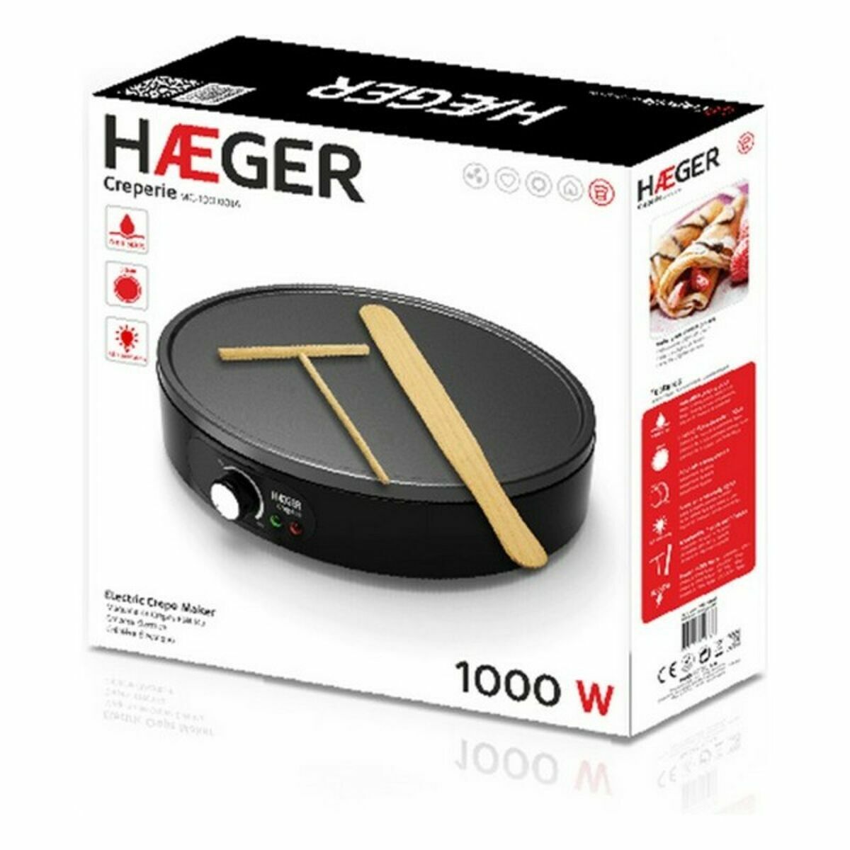 Haeger MC-100 gözleme kutusu. 001A siyah 1000 W-2