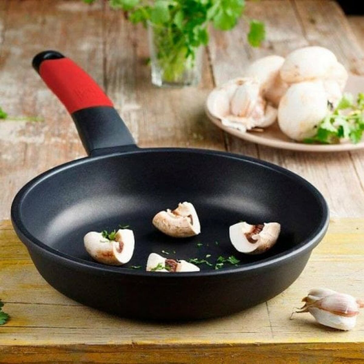 Non-stick frying pan BRA Premiere Ø 20 cm Red Aluminium-2
