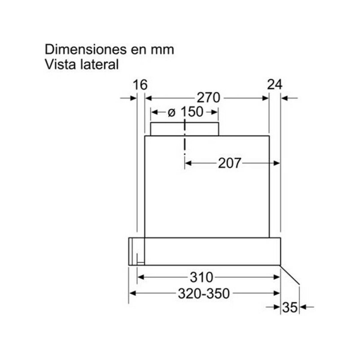 Tradicional extração Balay 3BD896MX 90 cm 620 m3h 255 W-2