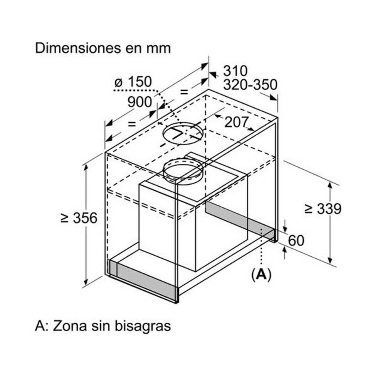 Tradicional extração Balay 3BD896MX 90 cm 620 m3h 255 W-3