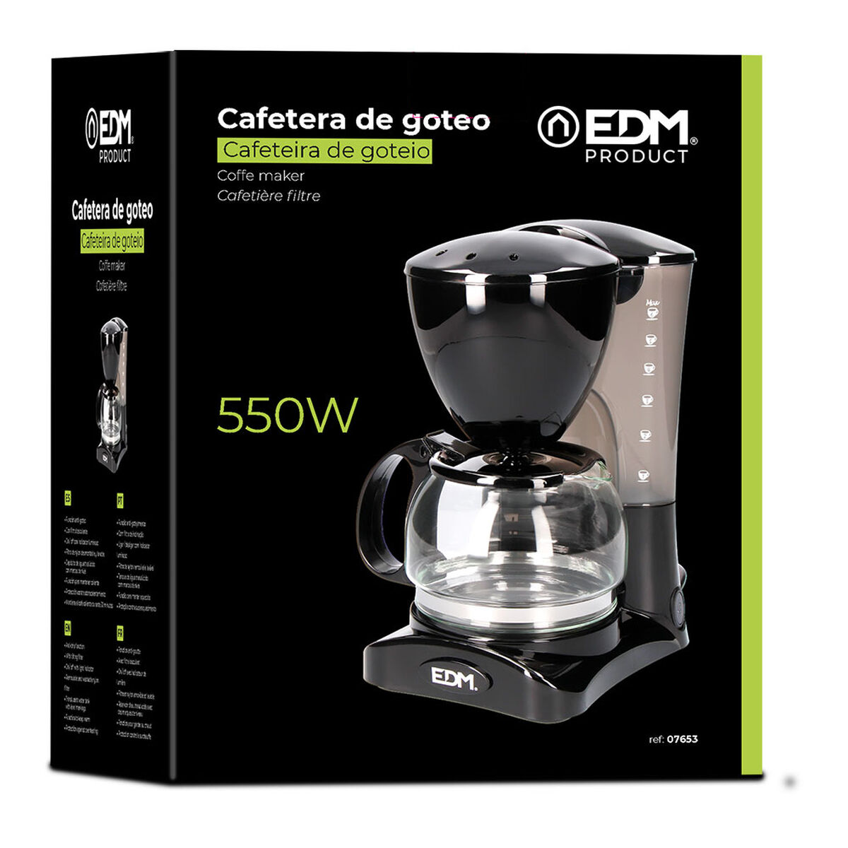 Капельная кофеварка EDM 550 W 6 Чашки-3