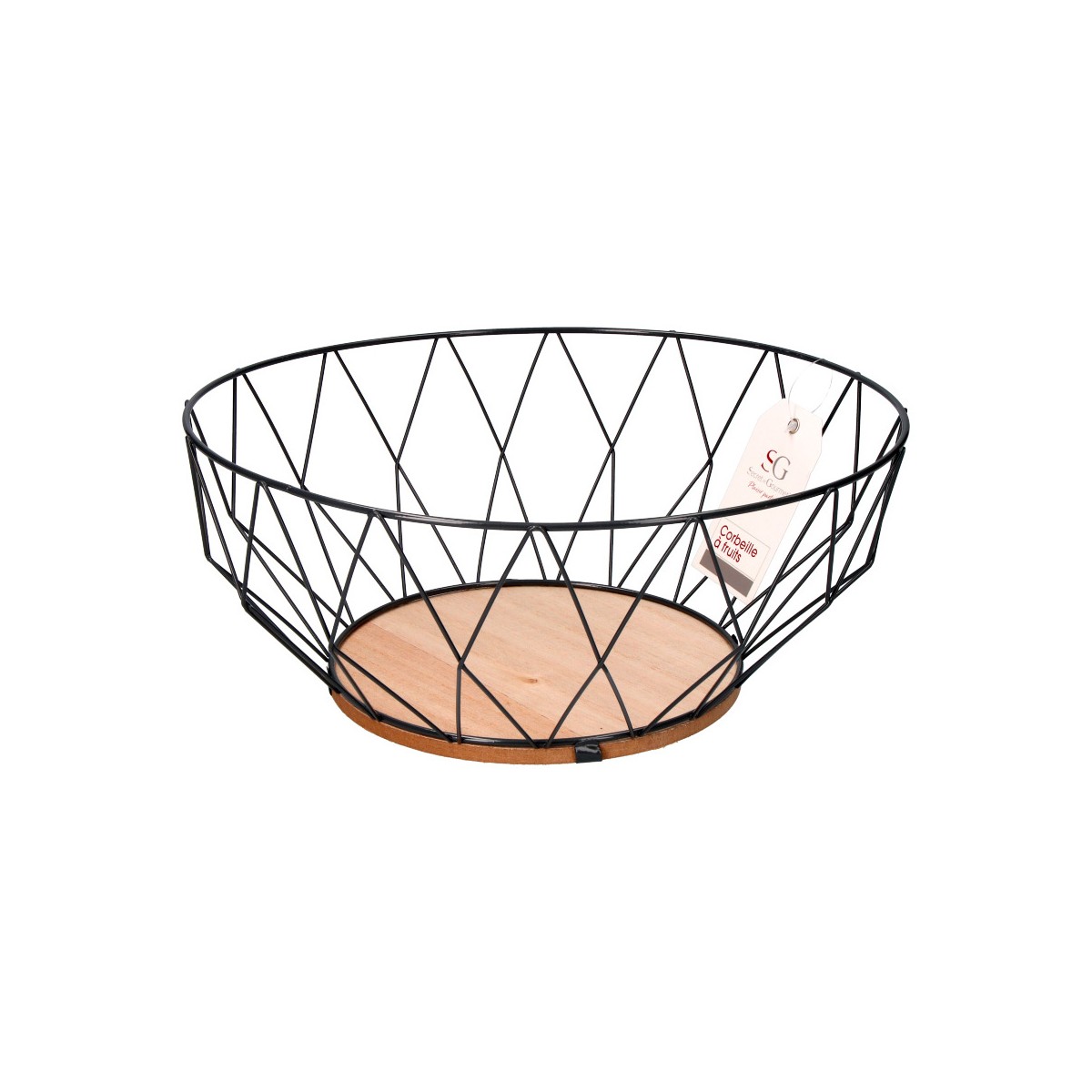 Ваза для фруктов Secret de Gourmet Baltik Серебристый Чёрный Металл-4