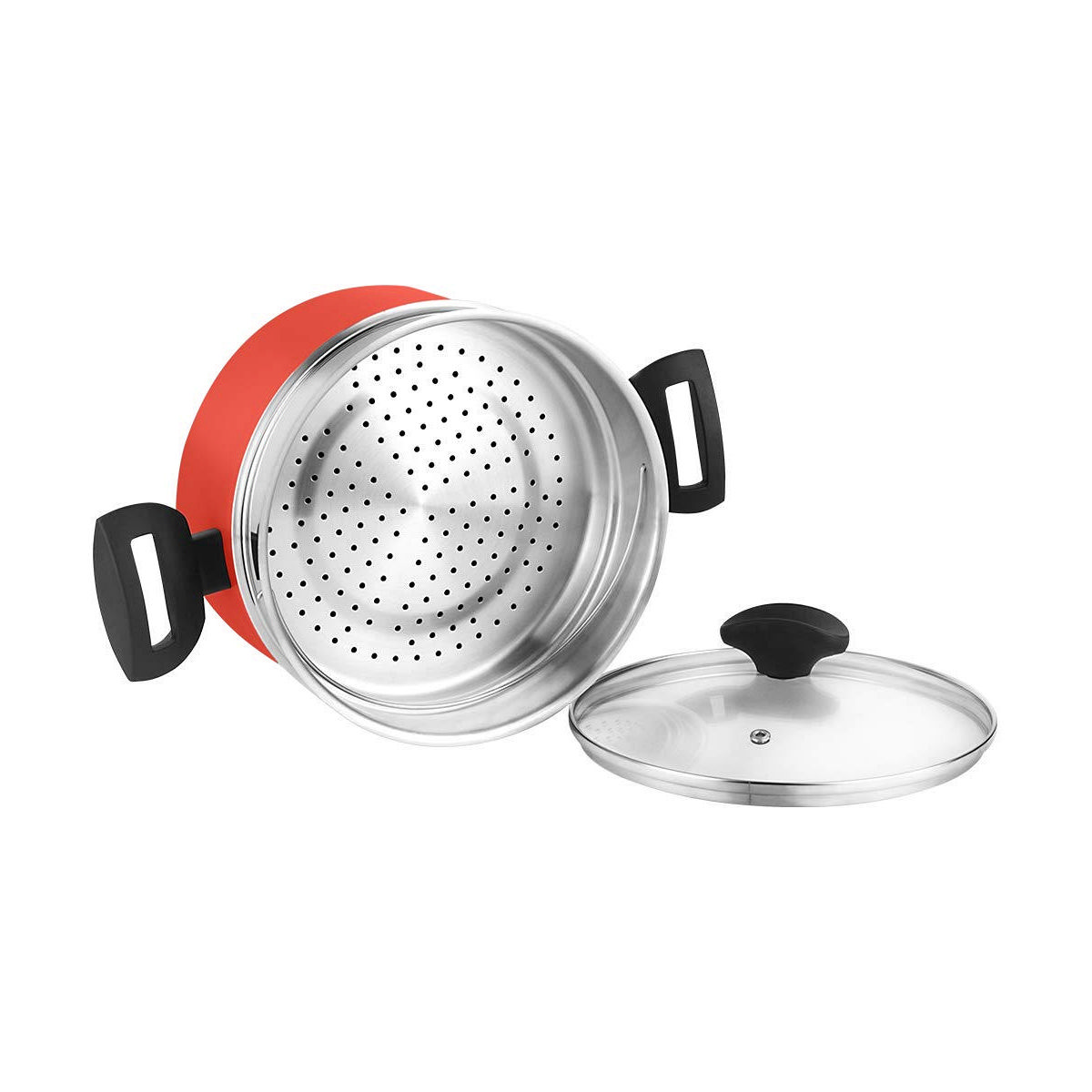 Ქოთანი FAGOR წითელი ალუმინი (20 სმ)-3