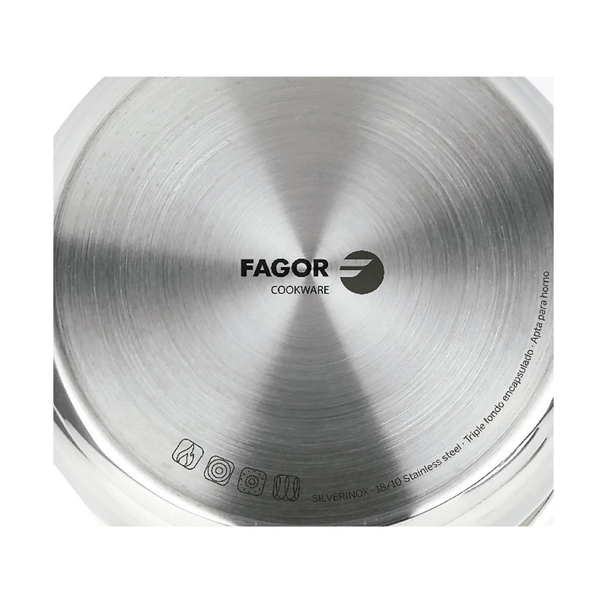 Pan FAGOR Stainless steel 18/10 chrome (Ø 20 cm)-3