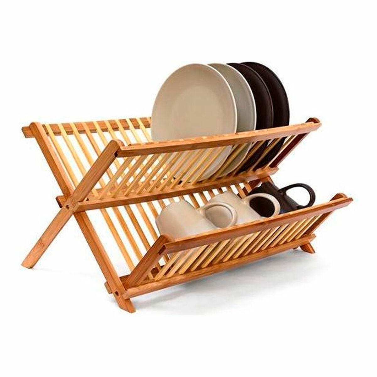 5five Folding Natural Bamboo Washer (42 x 33.5 x 25.5 cm)-2