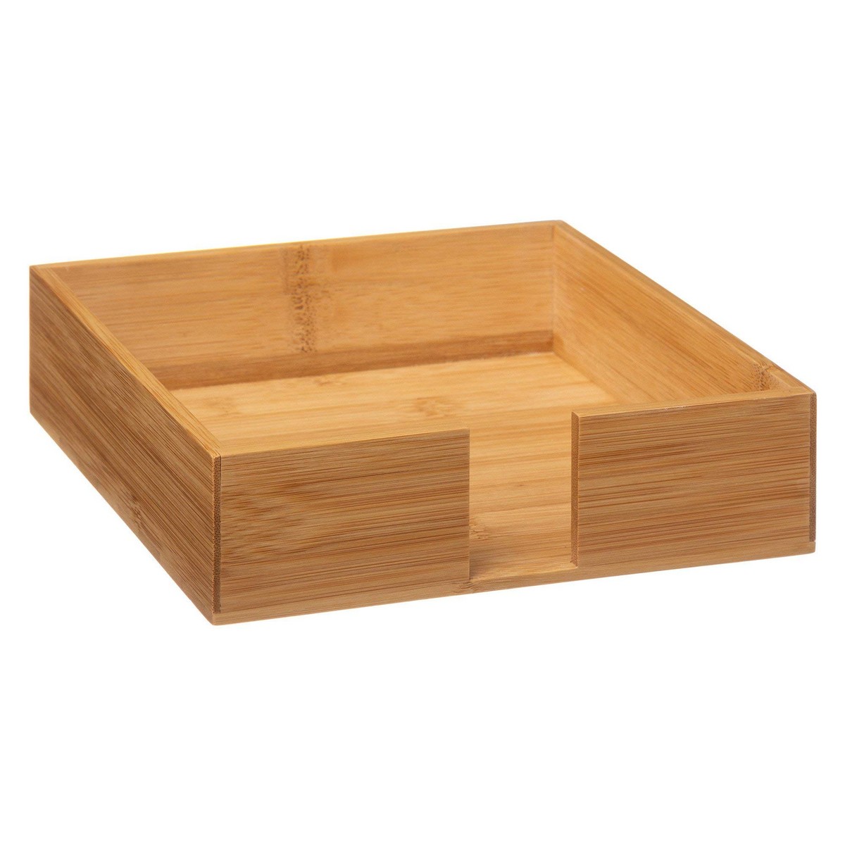 Caja de servilletas Secret de Gourmet Bambú 20,5 x 20,5 x 5,5 cm