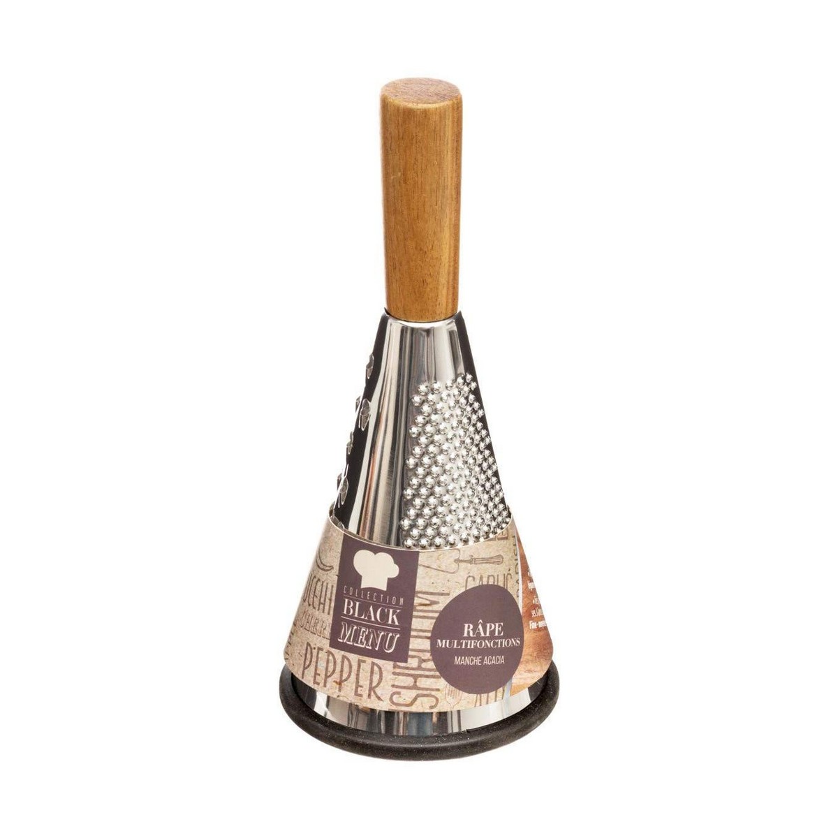 Grater Round 3 sides Stainless steel (25.2 x 11 cm)-2