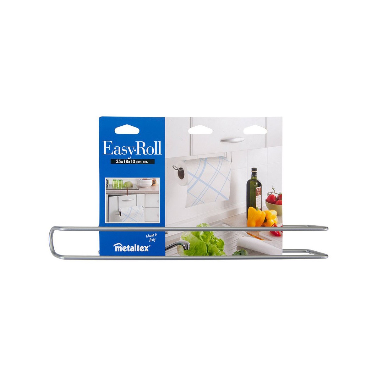 Metaltex Easy-Roll Kitchen Paper Holder (35 x 18 x 10 cm)-3