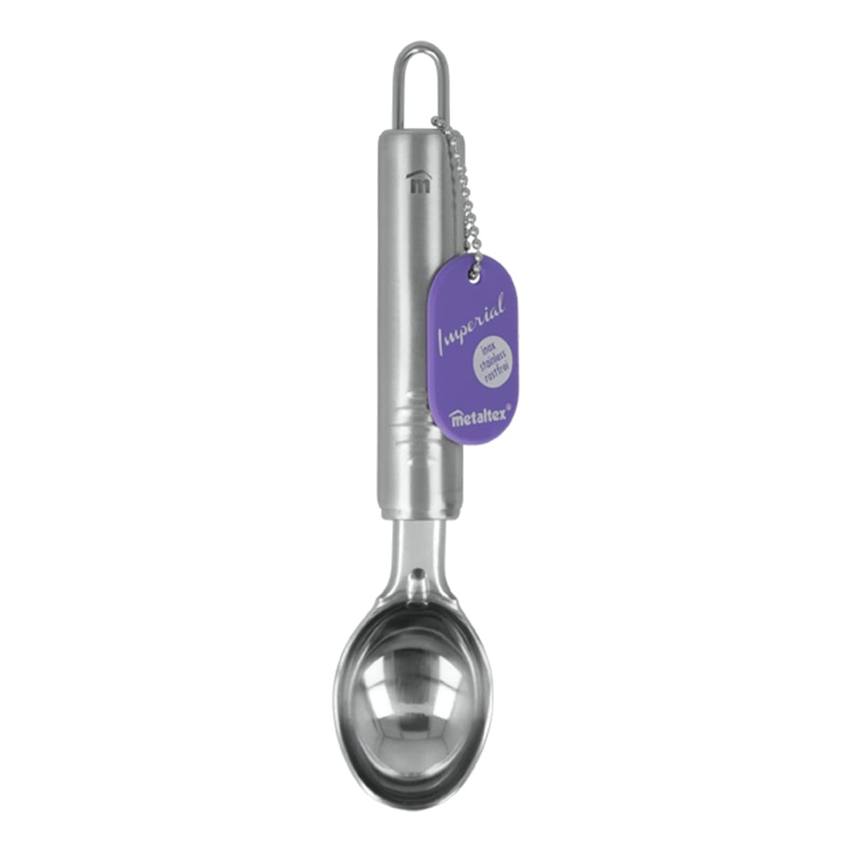 Metaltex Imperial Ice Cream Spoon Stainless Steel (2.4 x 4.2 x 19.5 cm)-2