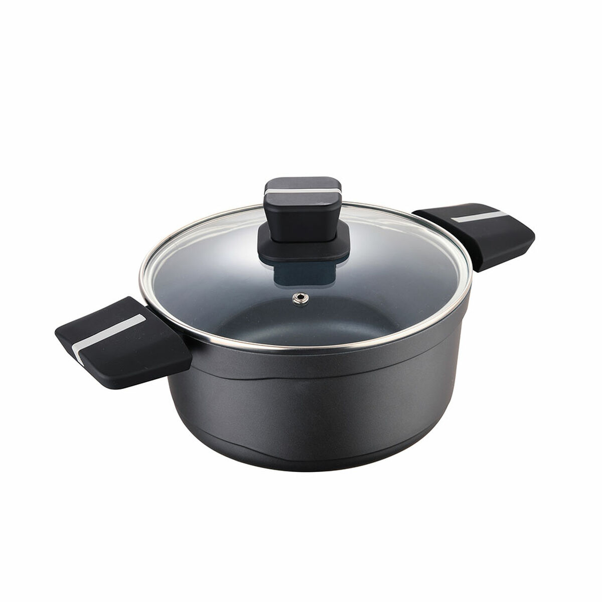 Sartén con tapa San Ignacio Bistro SG6425 Aluminio Mate-negro (Ø 20 x 10 cm)
