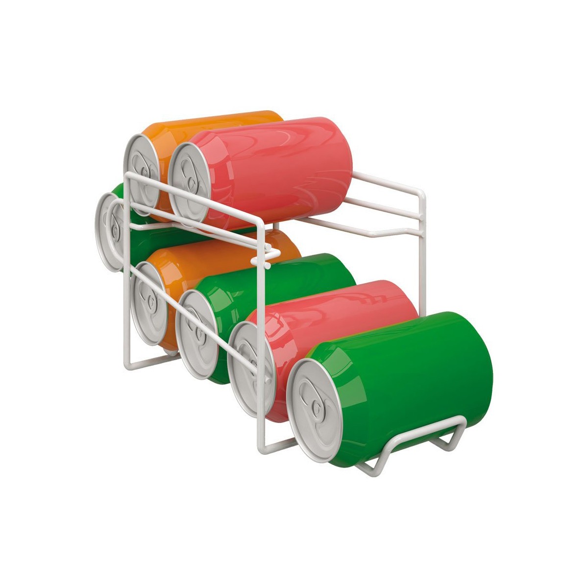 Органайзер для холодильника Metaltex Белый Алюминий 14 x 33 x 15 cm (6 Предметы)-2