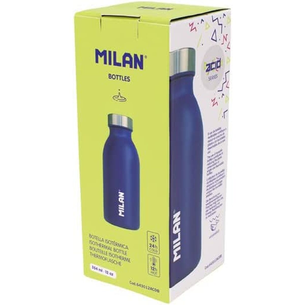 Термобутылку Milan Serie Acid Синий Нержавеющая сталь 354 ml-3