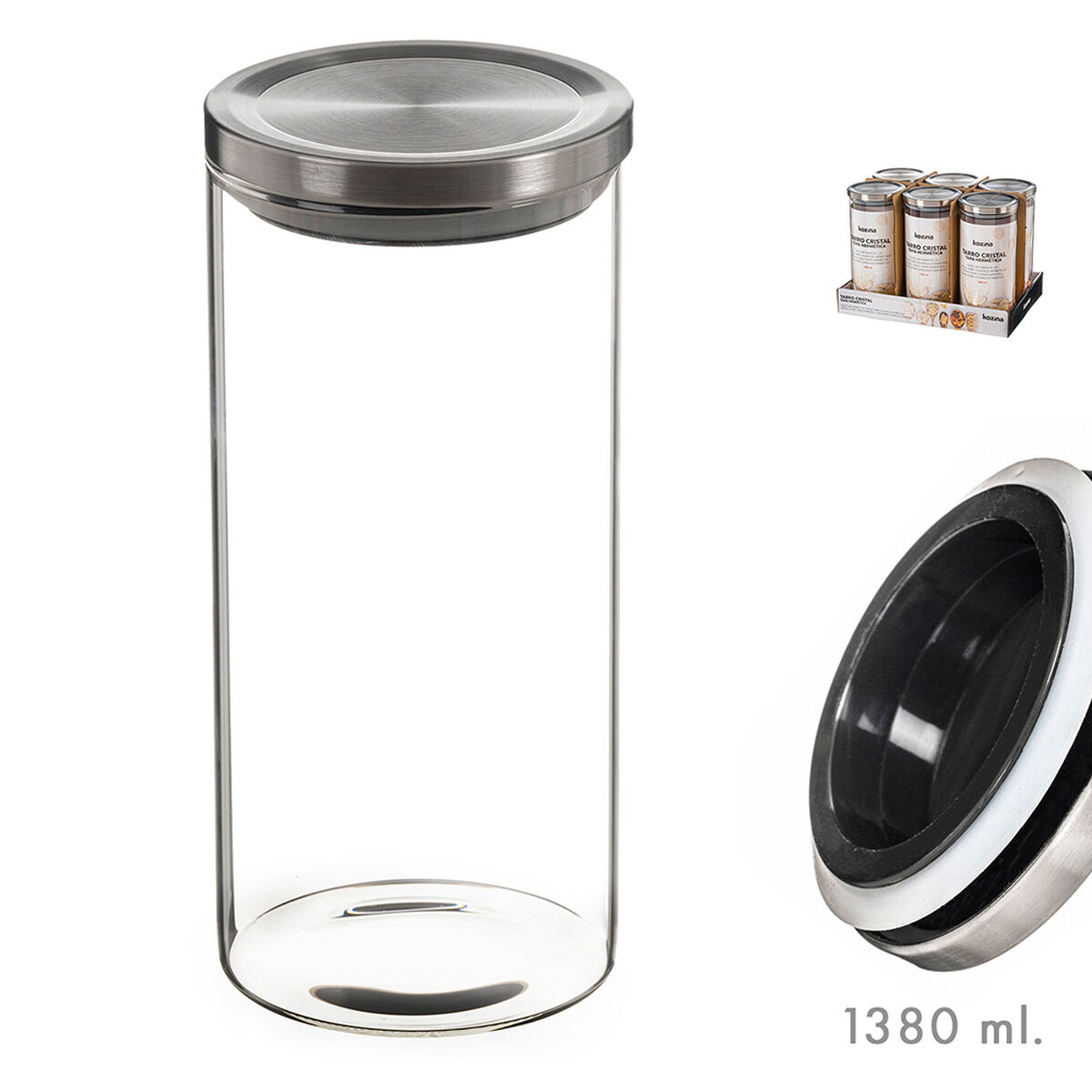 Glass jar Kozina 1380 ml-2