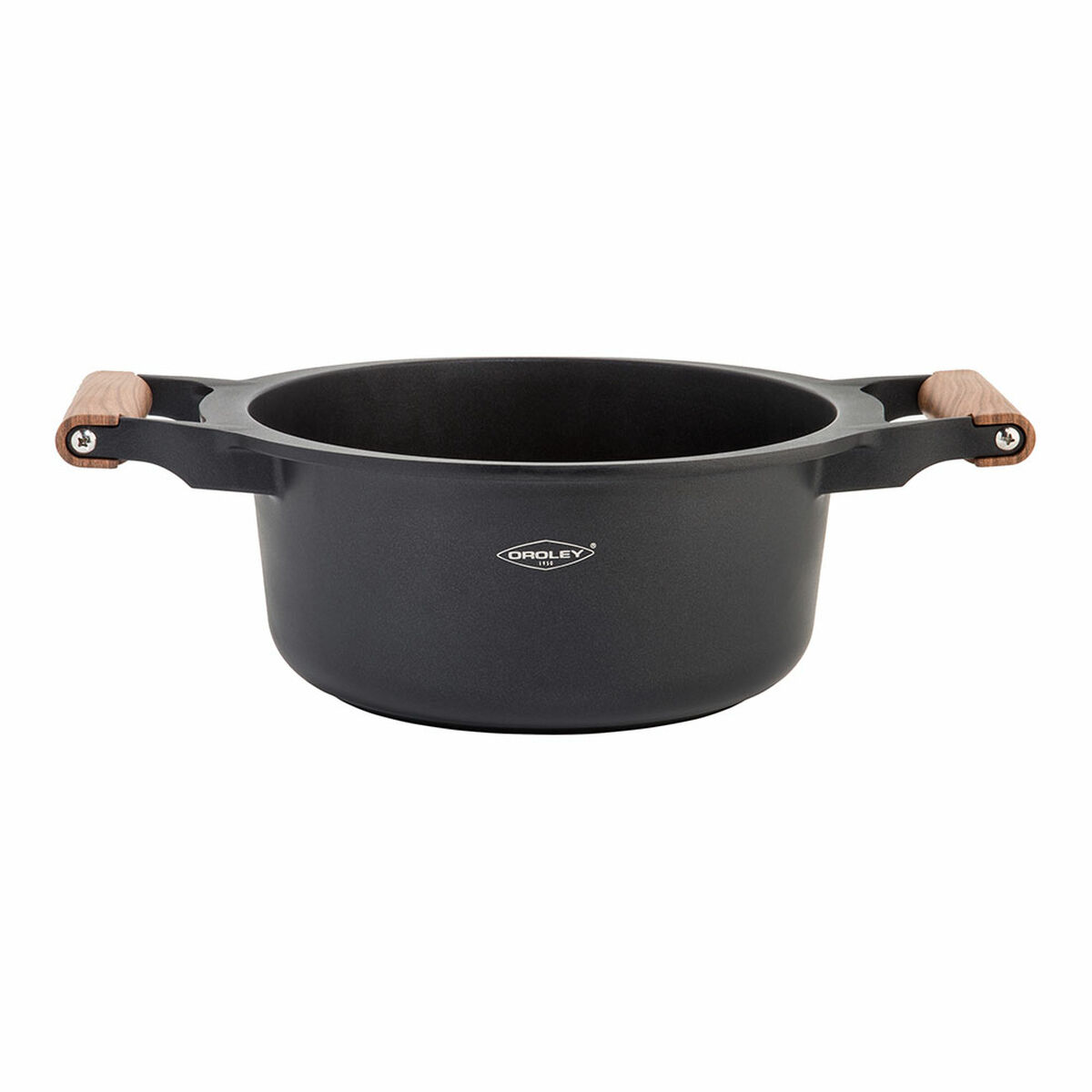 Oroley Nature Wooden 26 cm Pan with Lid Cast Aluminum-2