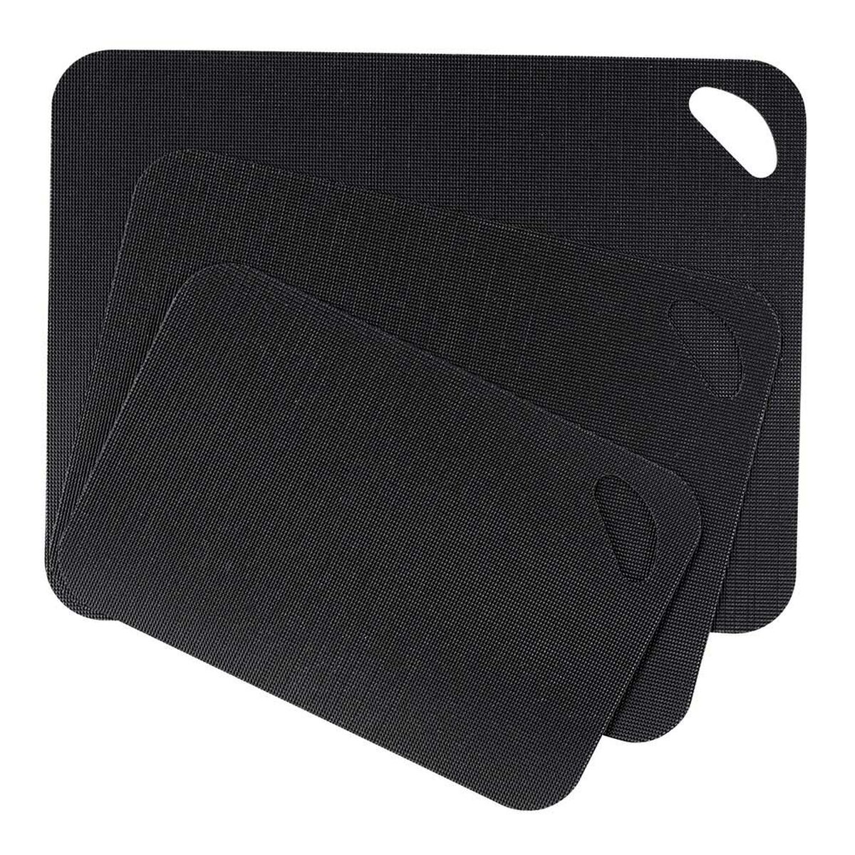 Wenko 55055100 Black Plastic Cutting Board Set (3 Items)-3