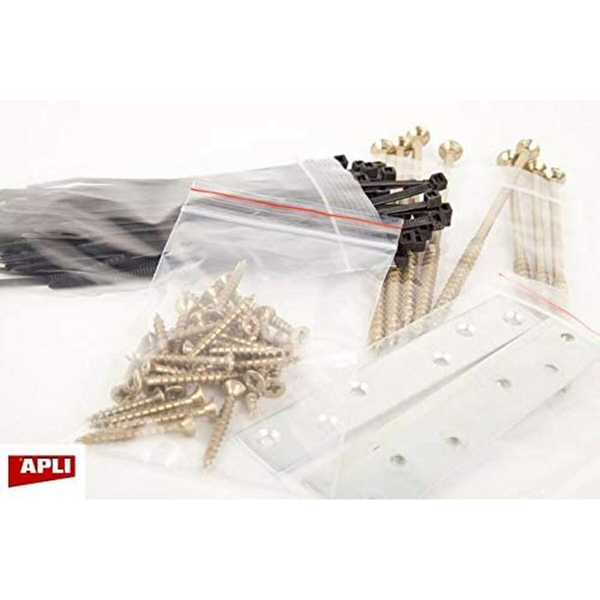 Набор сумок для кладовой Apli Автозамок Пластик 100 штук ясно 255 x 355 mm-3