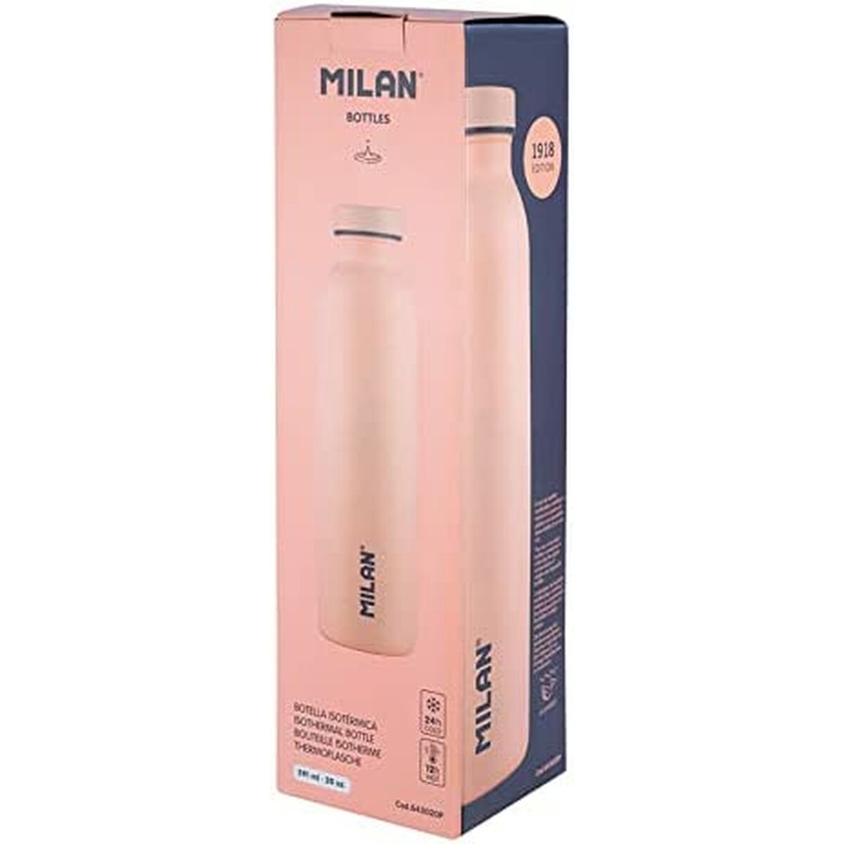Термобутылку Milan 1918 Розовый Нержавеющая сталь 591 ml-2
