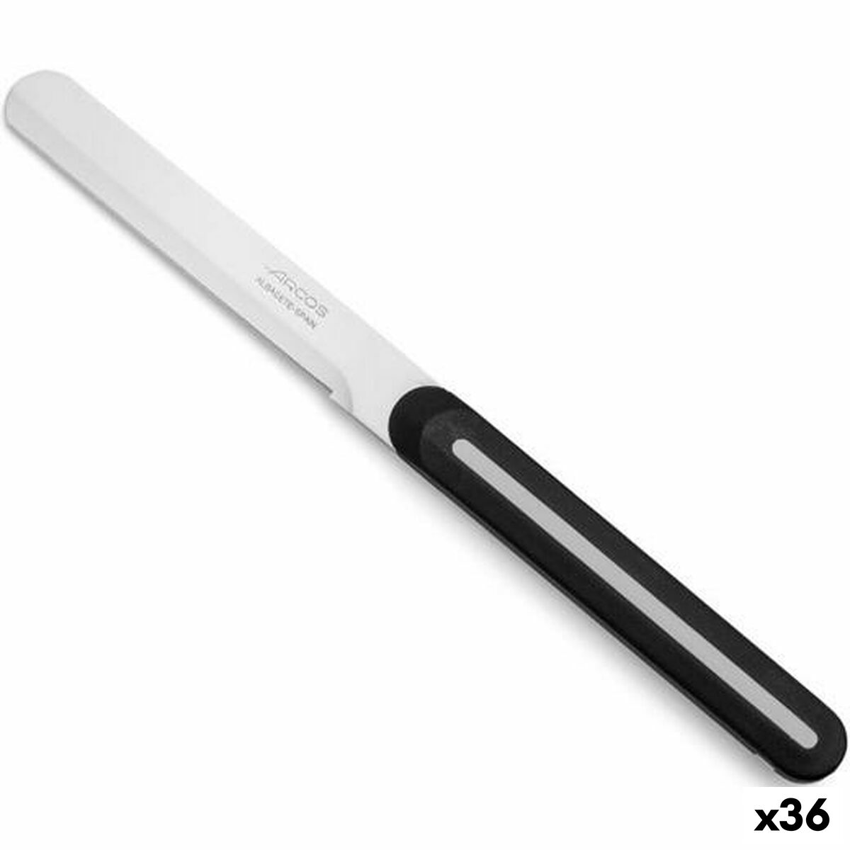 Нож для масла Arcos Чёрный Белый 10 cm Нержавеющая сталь (36 штук)-2