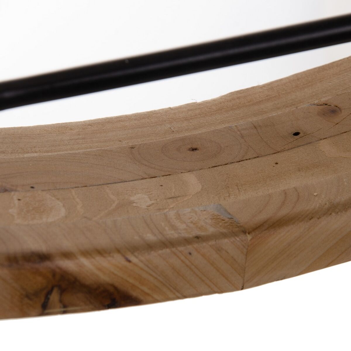 Şişe standı 89. 5 x 8 x 89. 5 cm Doğal Siyah Metal Ahşap-8