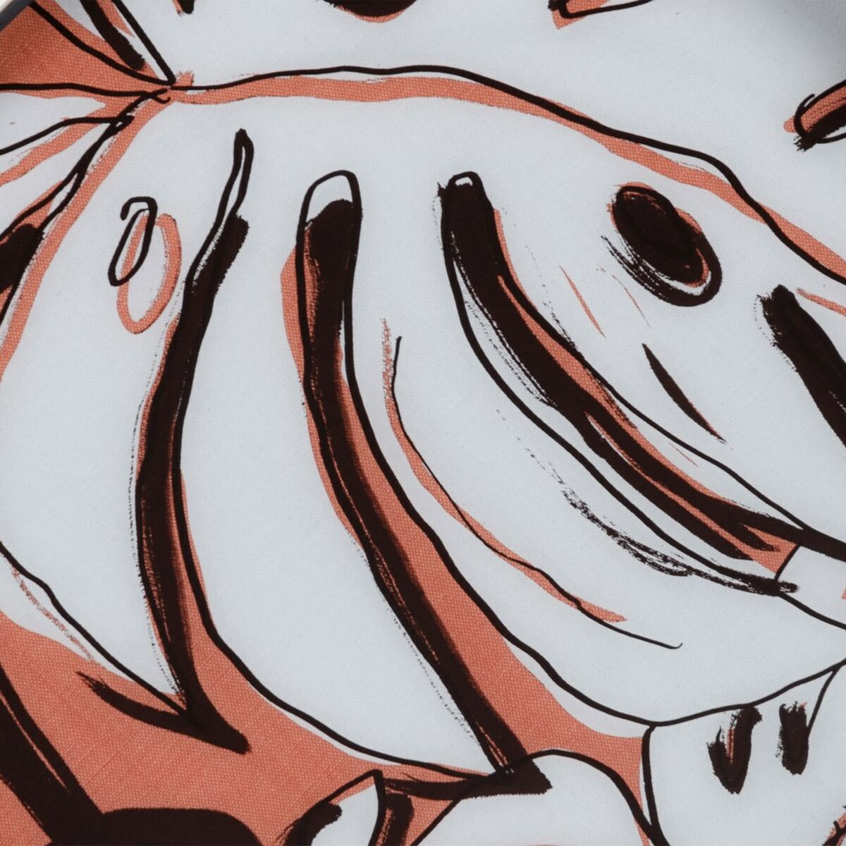 Поднос для закусок Стеклянный Листья 50 x 6 x 50 cm DMF (2 штук)-2