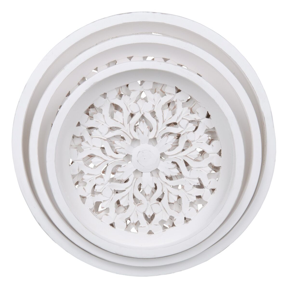 Snack tray White 3 Items DMF-8