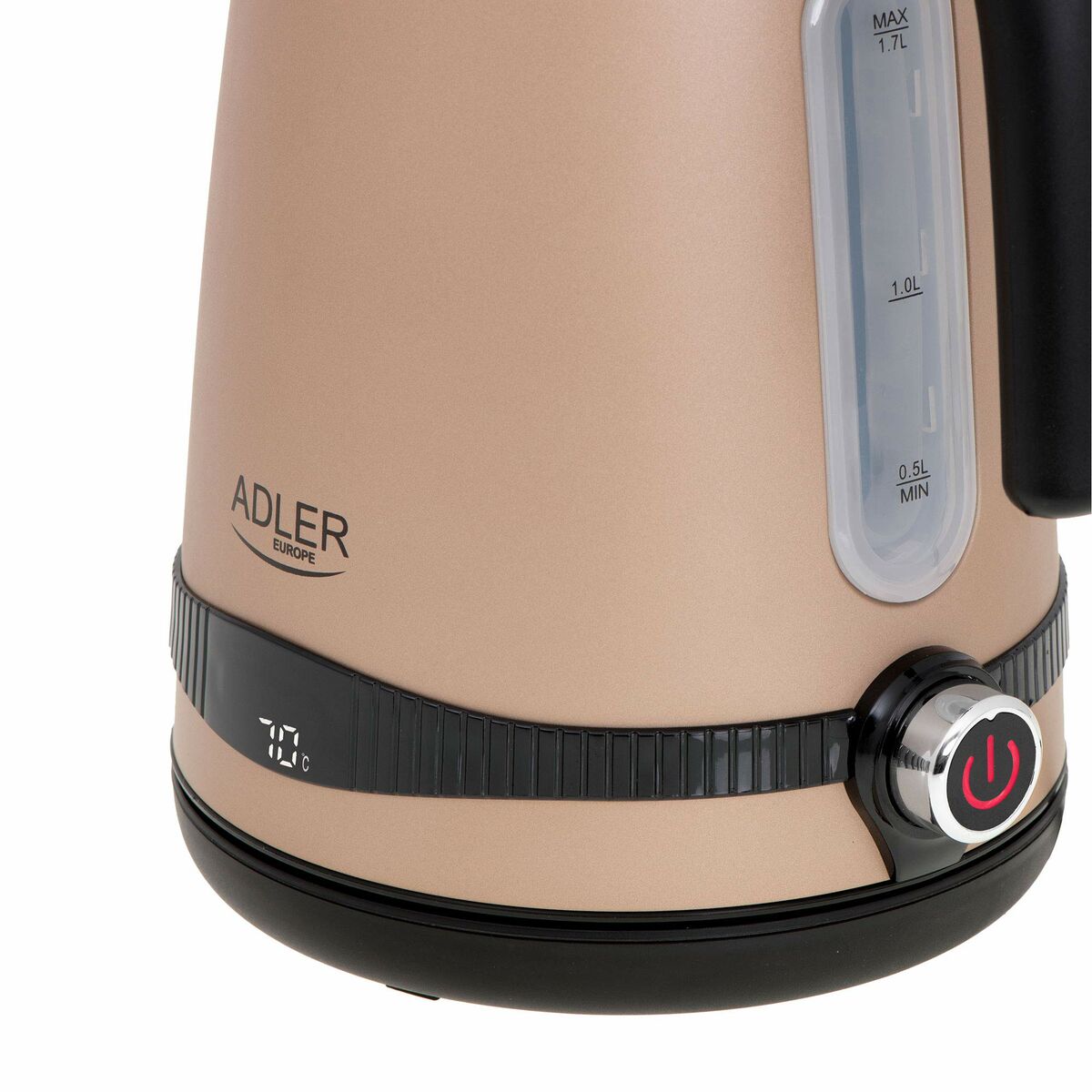 Чайник Adler AD 1295 Бежевый Нержавеющая сталь 2200 W 1850 W 1,7 L-6