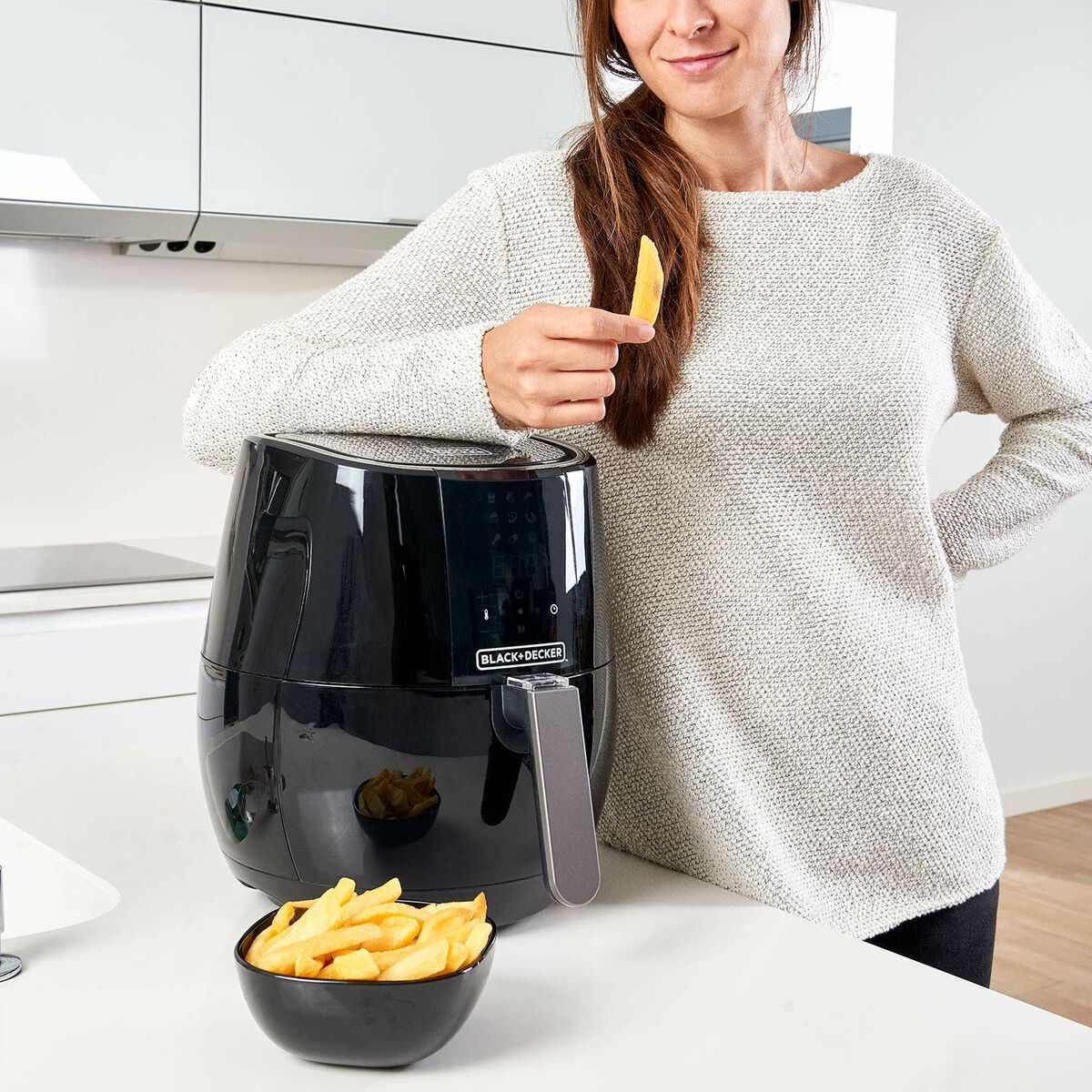 Аэрофритюрница Black & Decker BXAF3500E Чёрный 1500 W 3,5 L-7