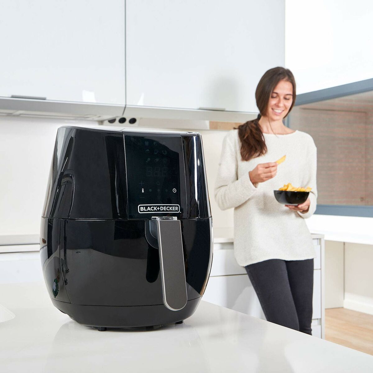 Аэрофритюрница Black & Decker BXAF3500E Чёрный 1500 W 3,5 L-8