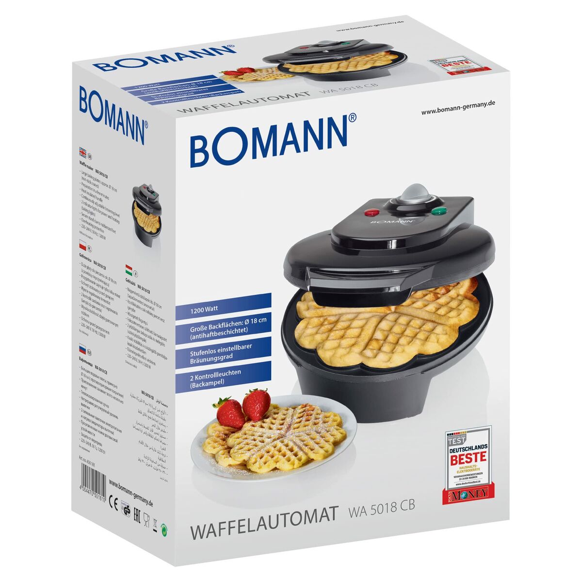 Bomann WA 5018 CB waffle demir-3