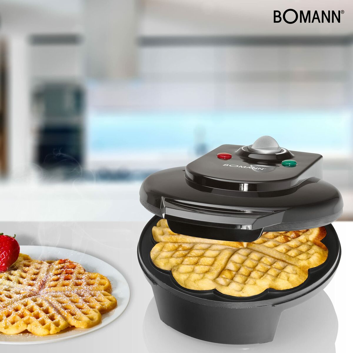 Bomann WA 5018 CB waffle demir-7