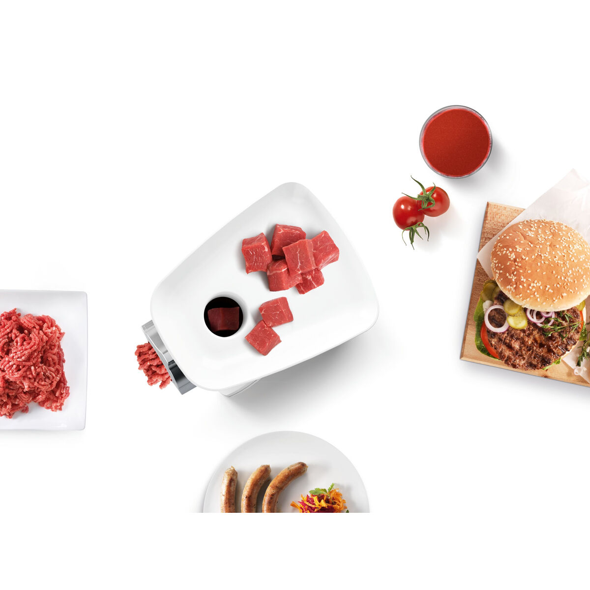 Kıyma makinesi BOSCH MFW2515W 350 W 1. 7 Kg/dak-6