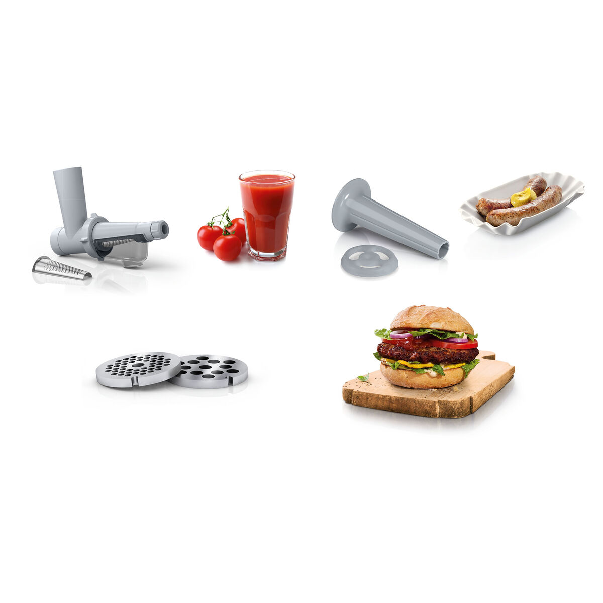 Kıyma makinesi BOSCH MFW2515W 350 W 1. 7 Kg/dak-8