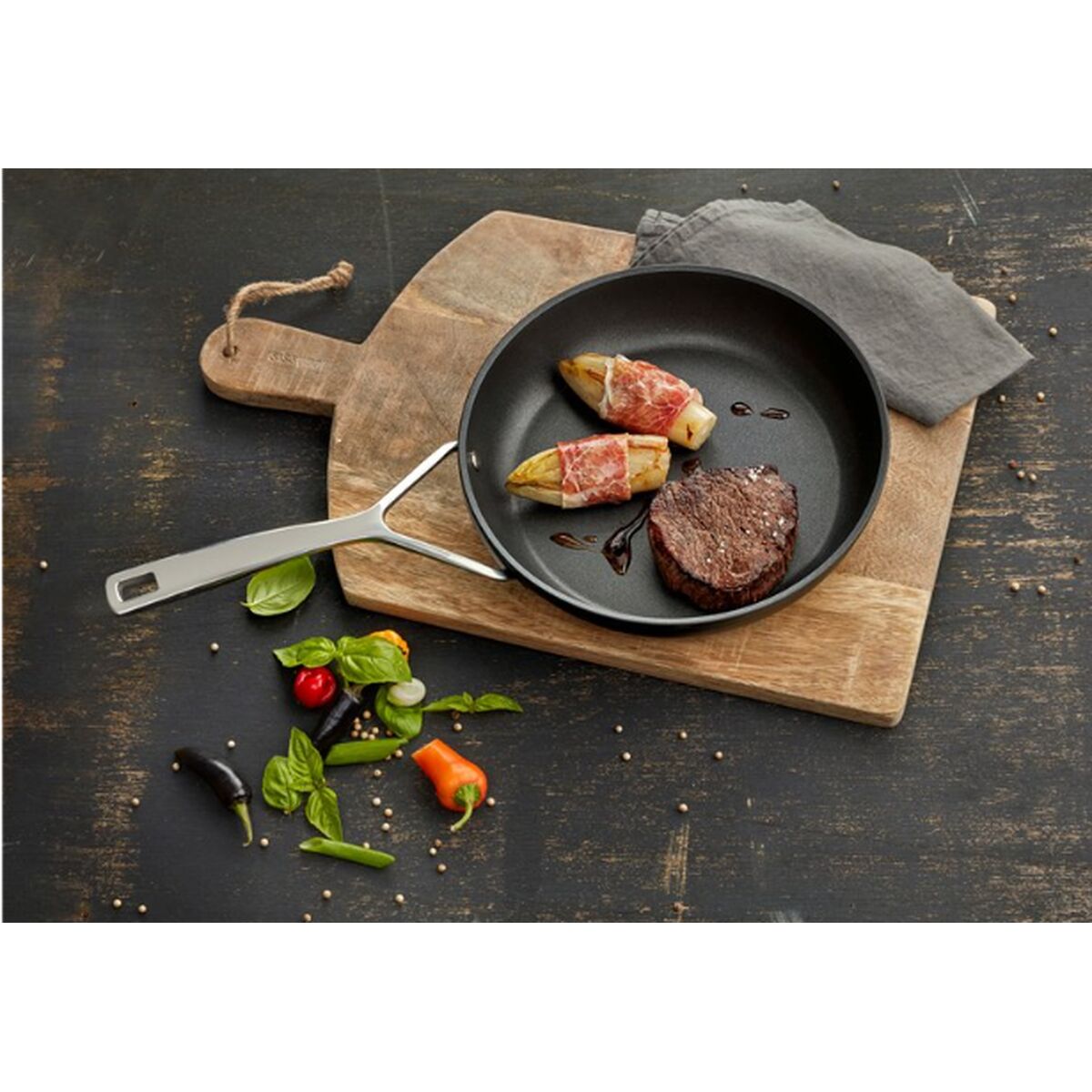 Frying Pan Demeyere 40851-048-0 Black Steel Stainless Steel Aluminum Ø 28 cm-2