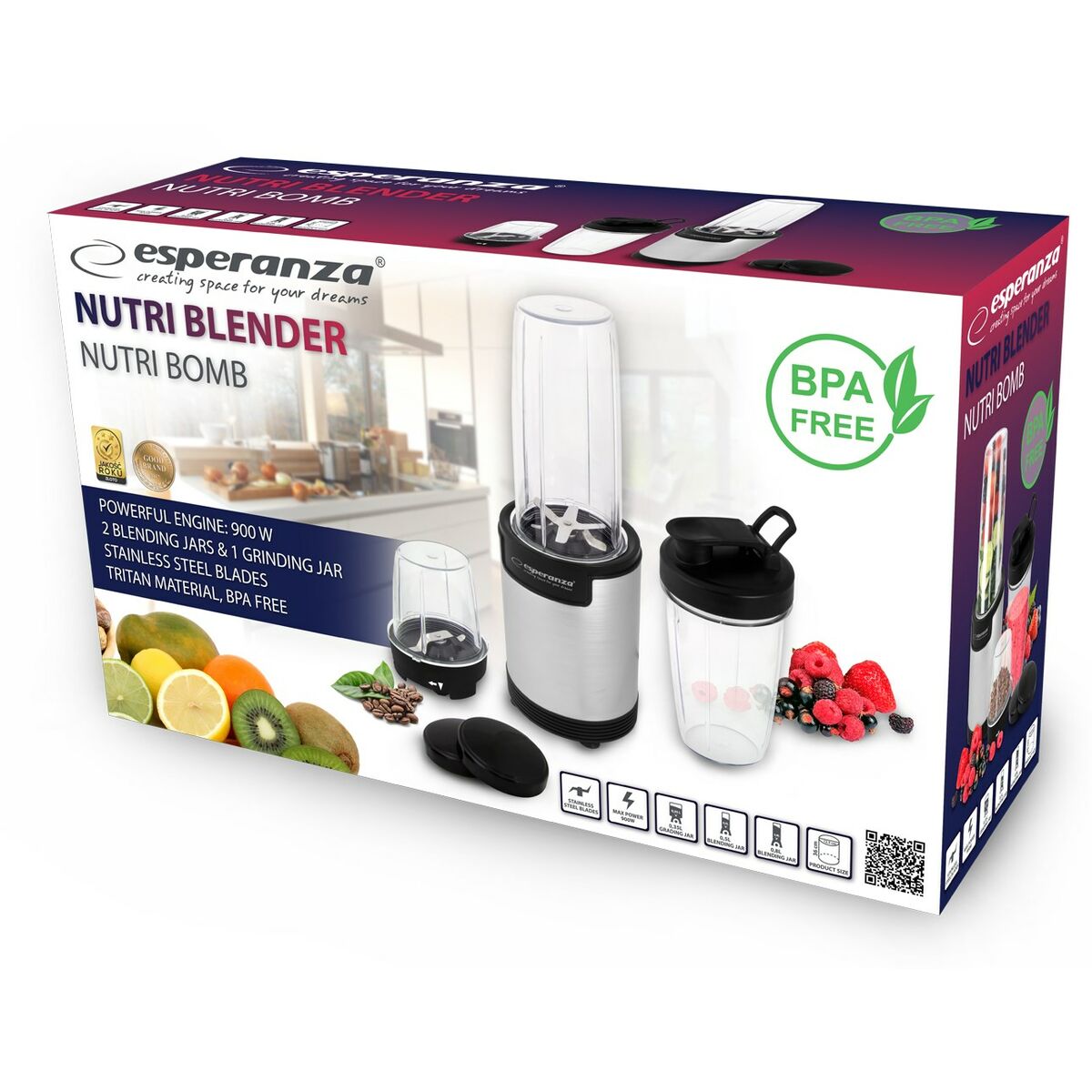 Esperanza Black 900 W Blender-2