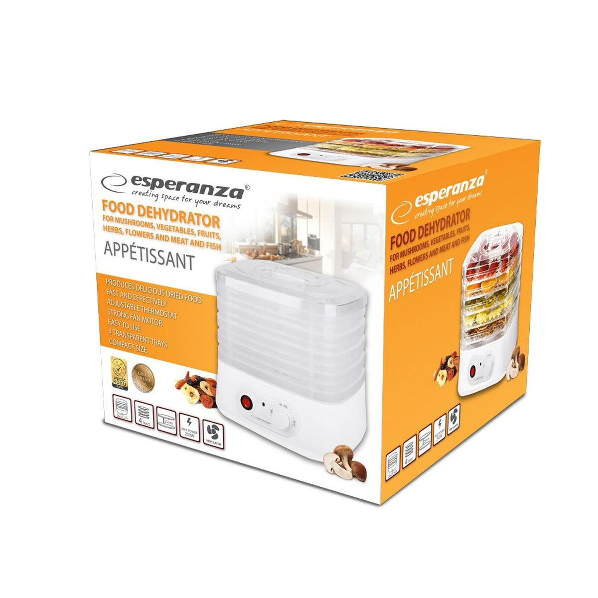 Сушка для продуктов питания Esperanza EKD004 250 W-2
